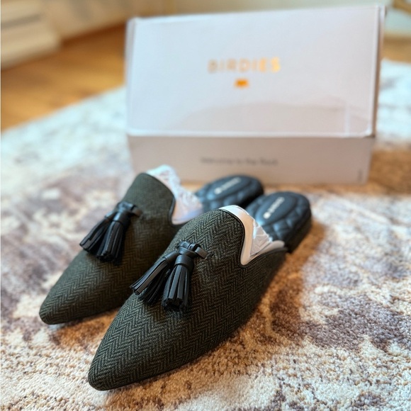 Birdies The Dove Herringbone Mule - Picture 1 of 5